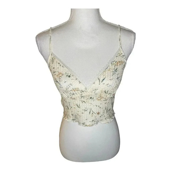 Cider Size Small Floral Lace Cami Tank Top‎ - Picture 1 of 5